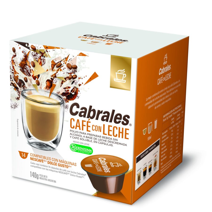 Cápsulas compatibles con Dolce Gusto Café con Leche